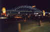 Sydney Harbour Bridge at night.